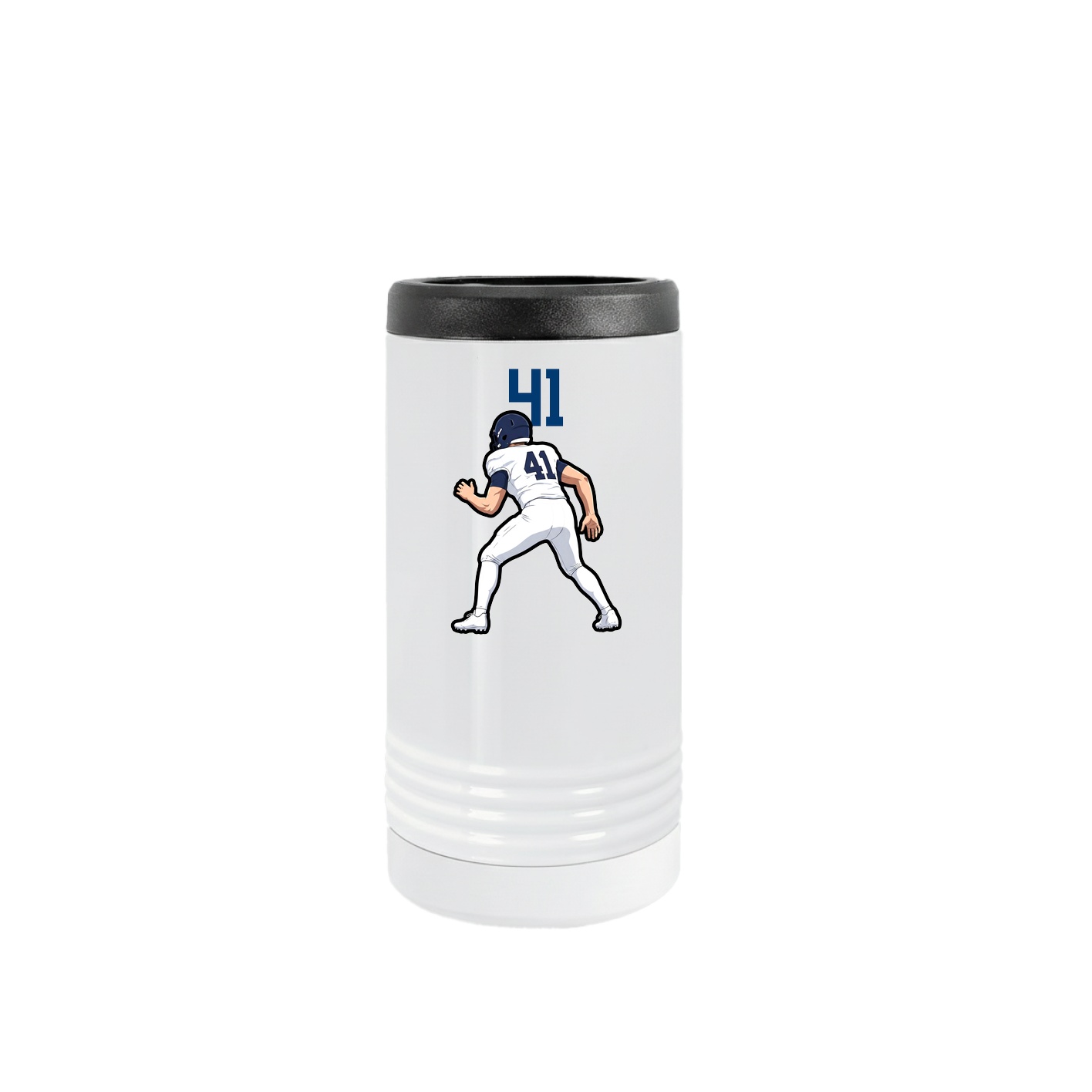 Slim Beverage Holder — Number Top in White