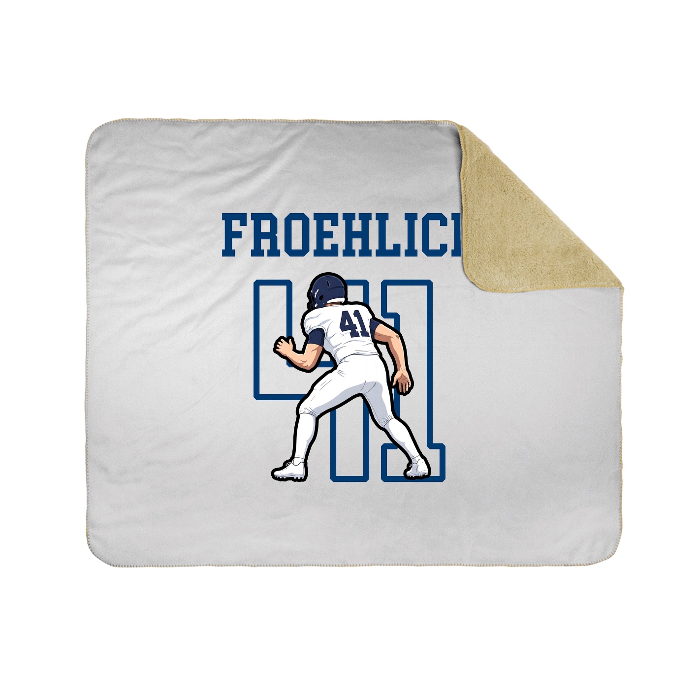 50x60 Sherpa Lined Throw Blanket