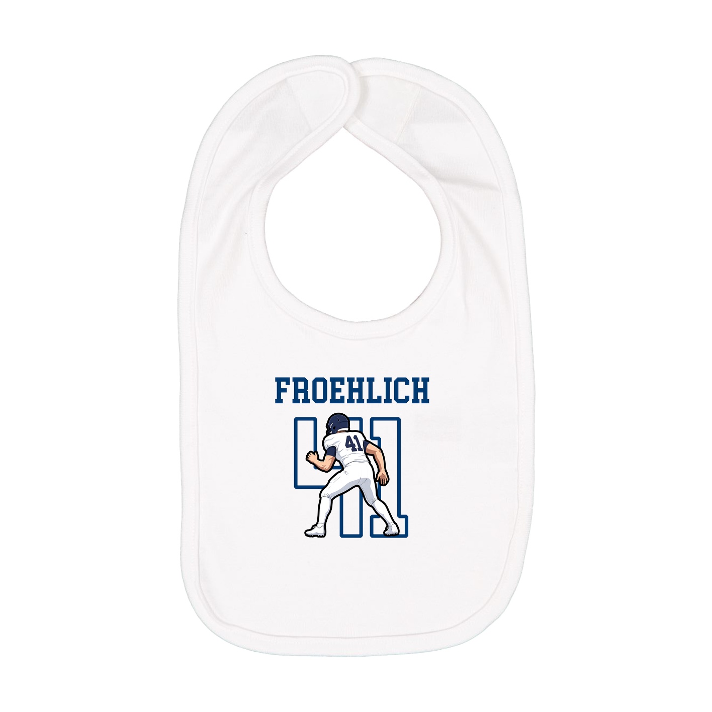 Infant Bib — Shirsey in White