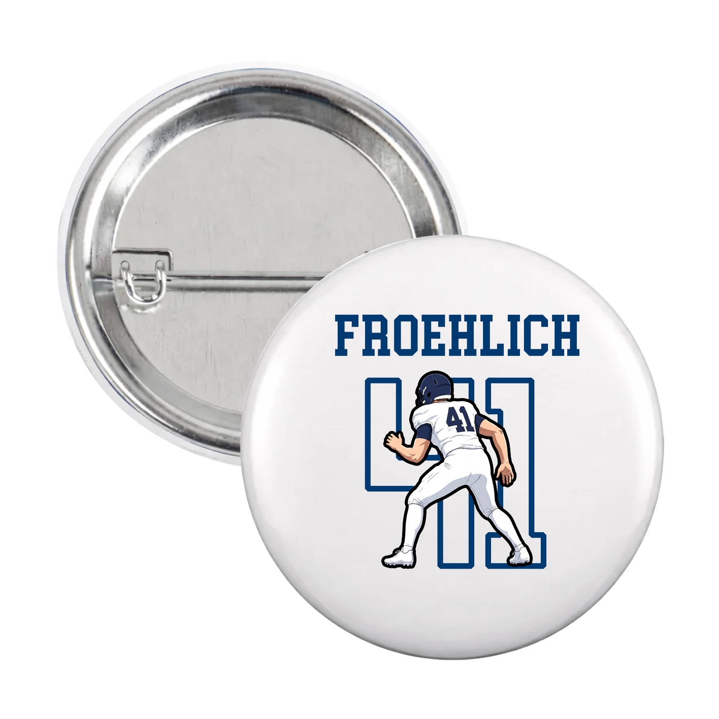 Game Day Button — Shirsey in White
