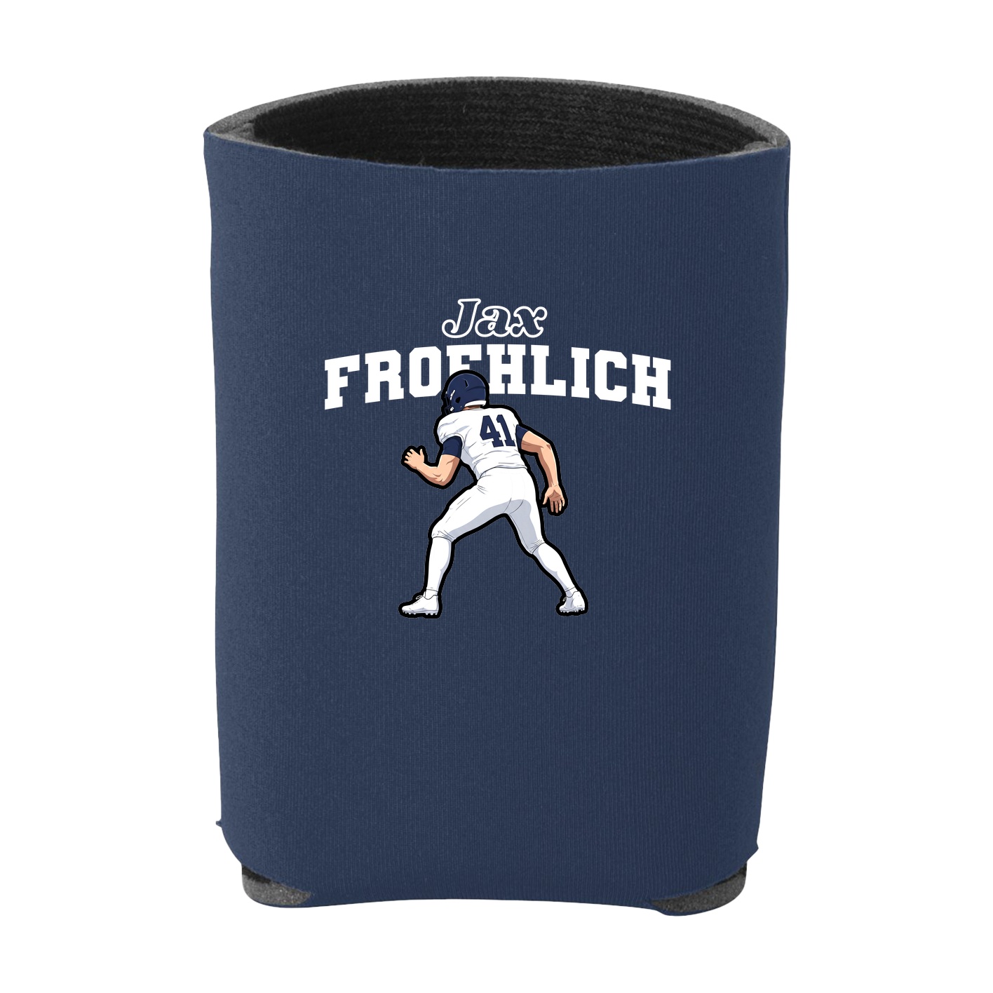 Can Holder — Name Arch in Navy
