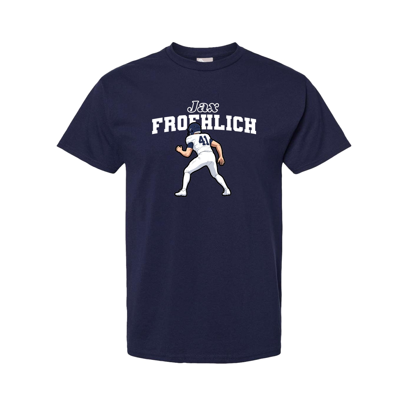 Youth Tee — Name Arch in Navy