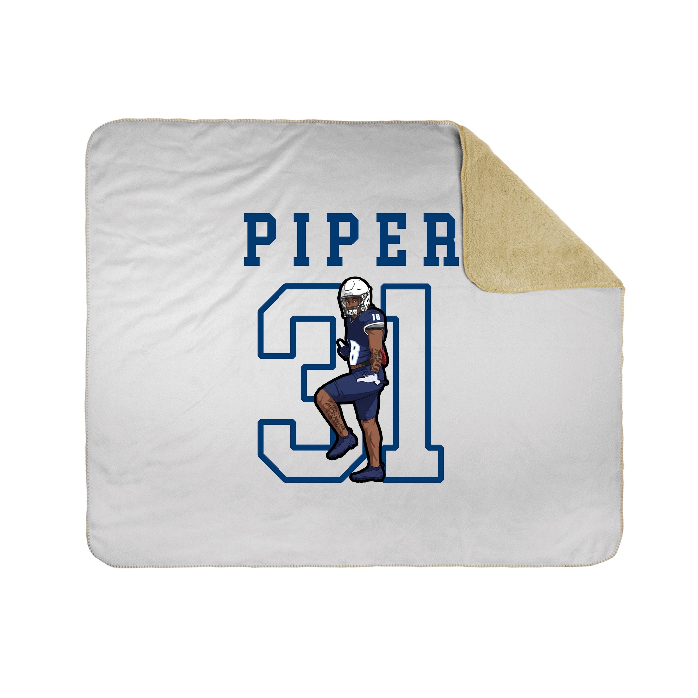 Throw Blanket — Shirsey in White