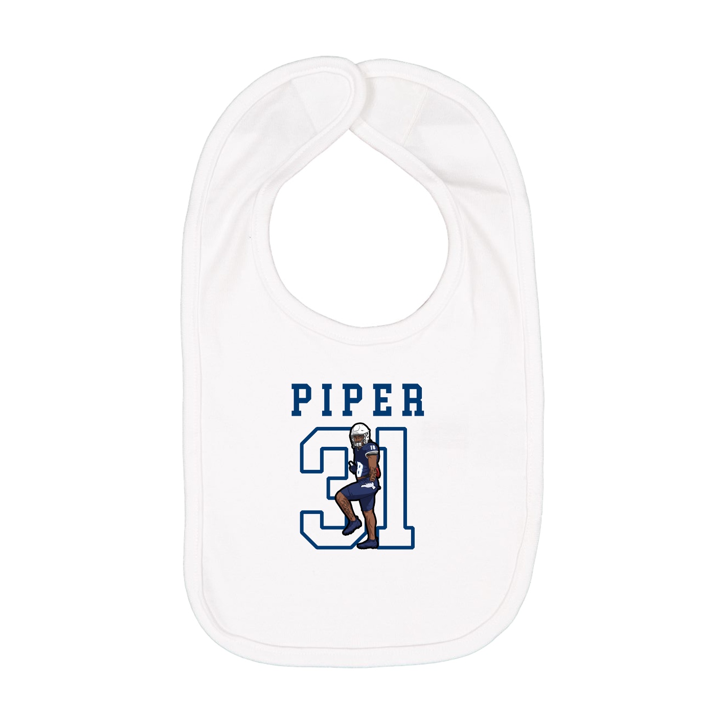 Infant Bib — Shirsey in White