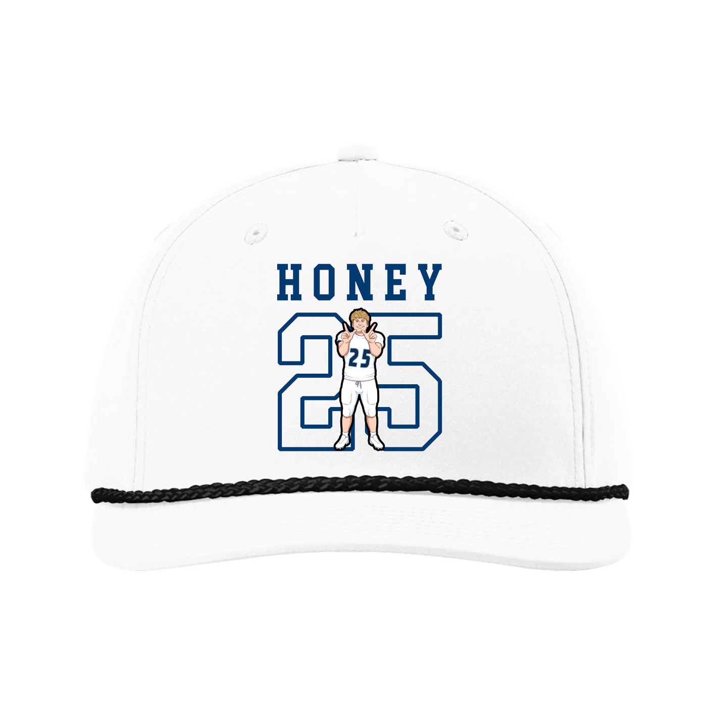 Five-Panel Classic Rope Cap — Shirsey in White