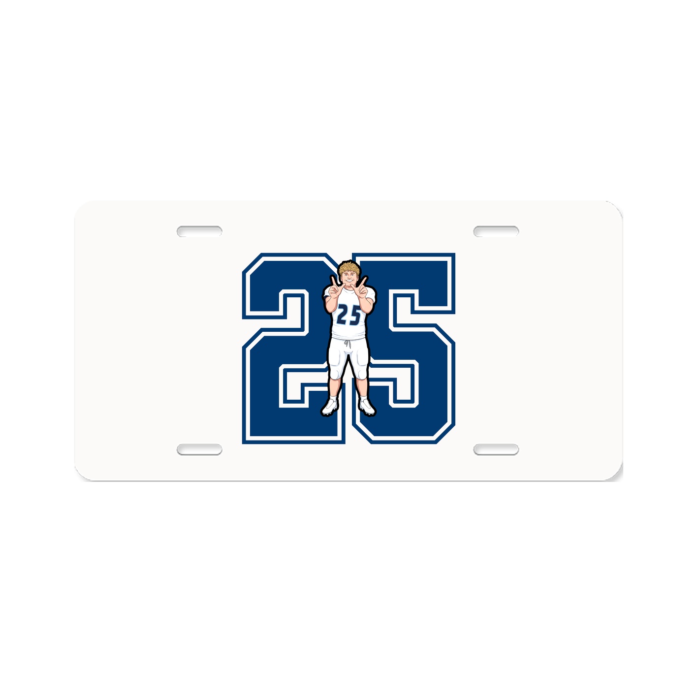 License Plate — Number in Classic