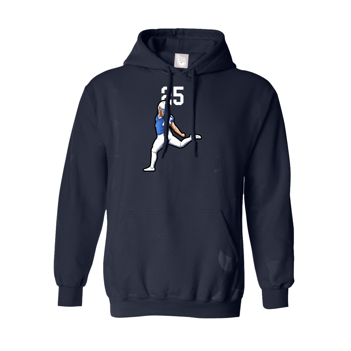 Youth Hoodie — Number Top in Navy