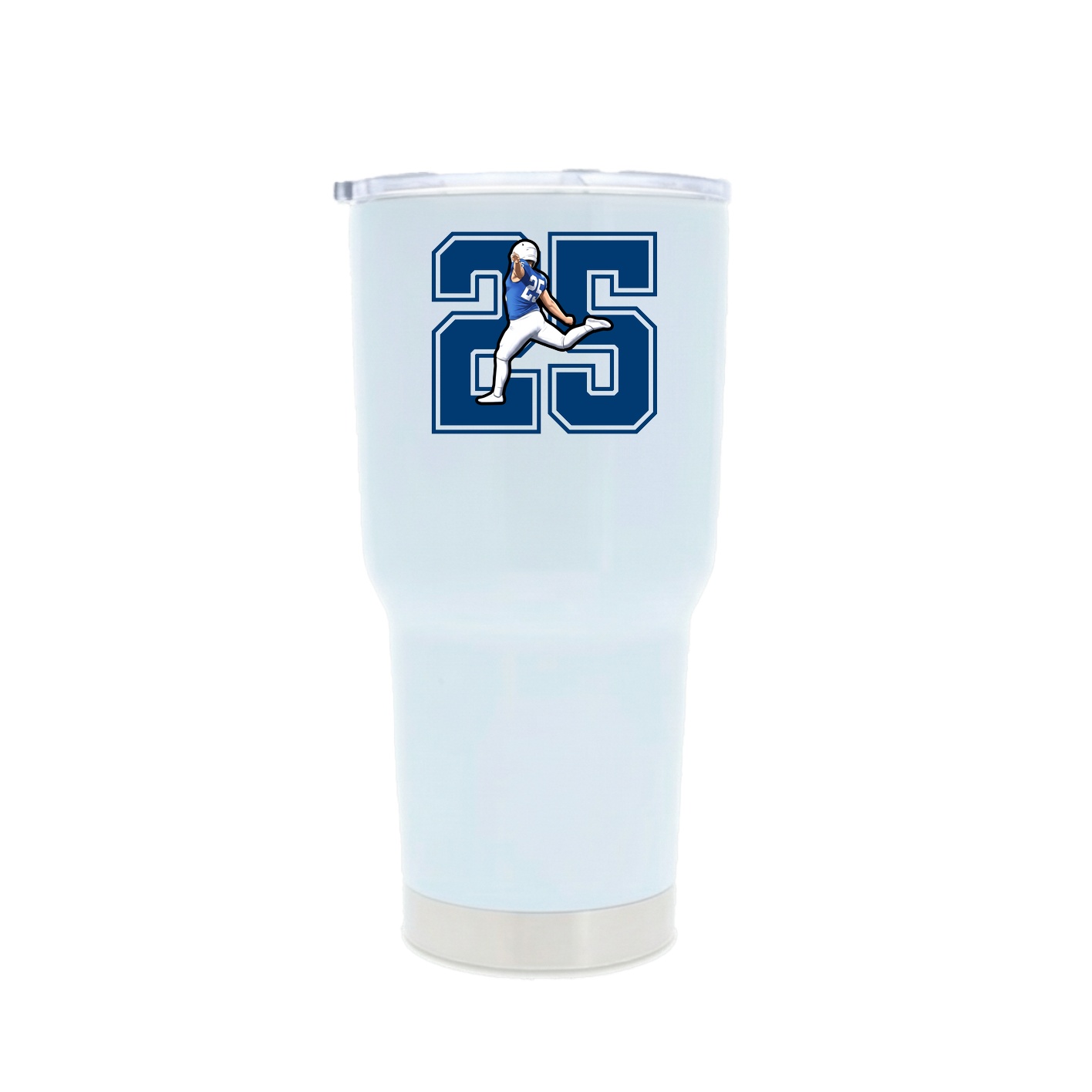 30oz Stainless Steel Tumbler — Number in White