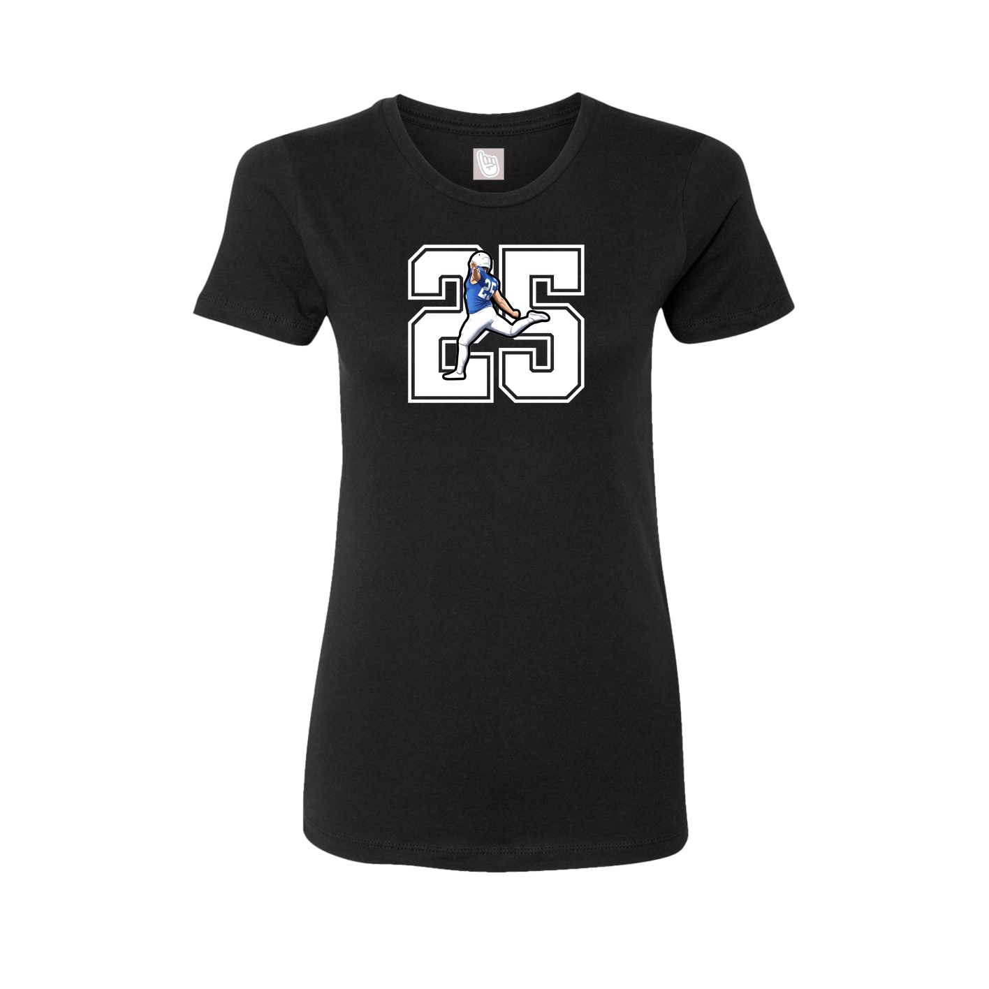 Womens Tee — Number in Black