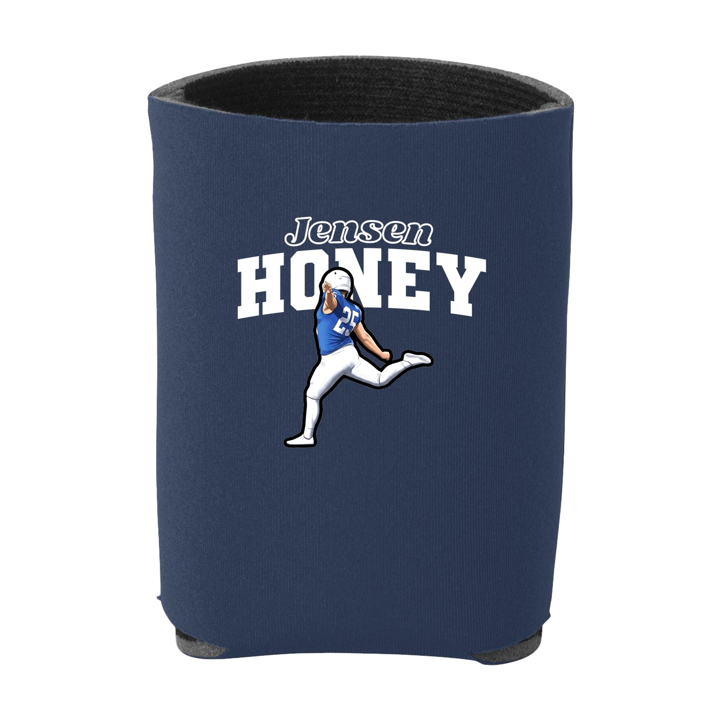 Can Holder — Name Arch in Navy