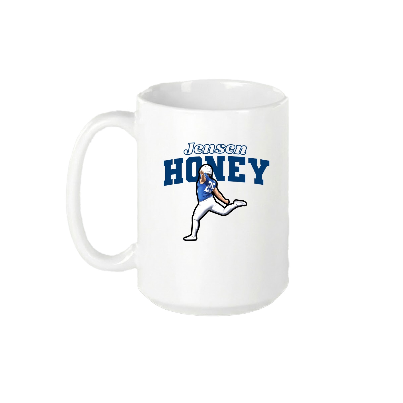 15oz Coffee Mug — Name Arch in White