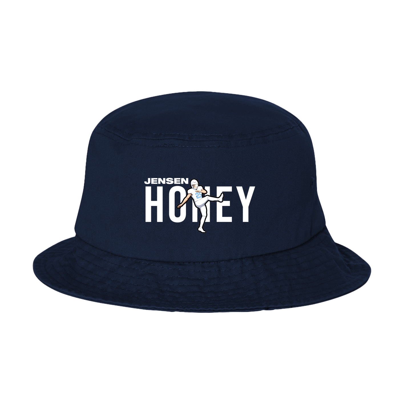 Bucket Cap — Player Name in Navy