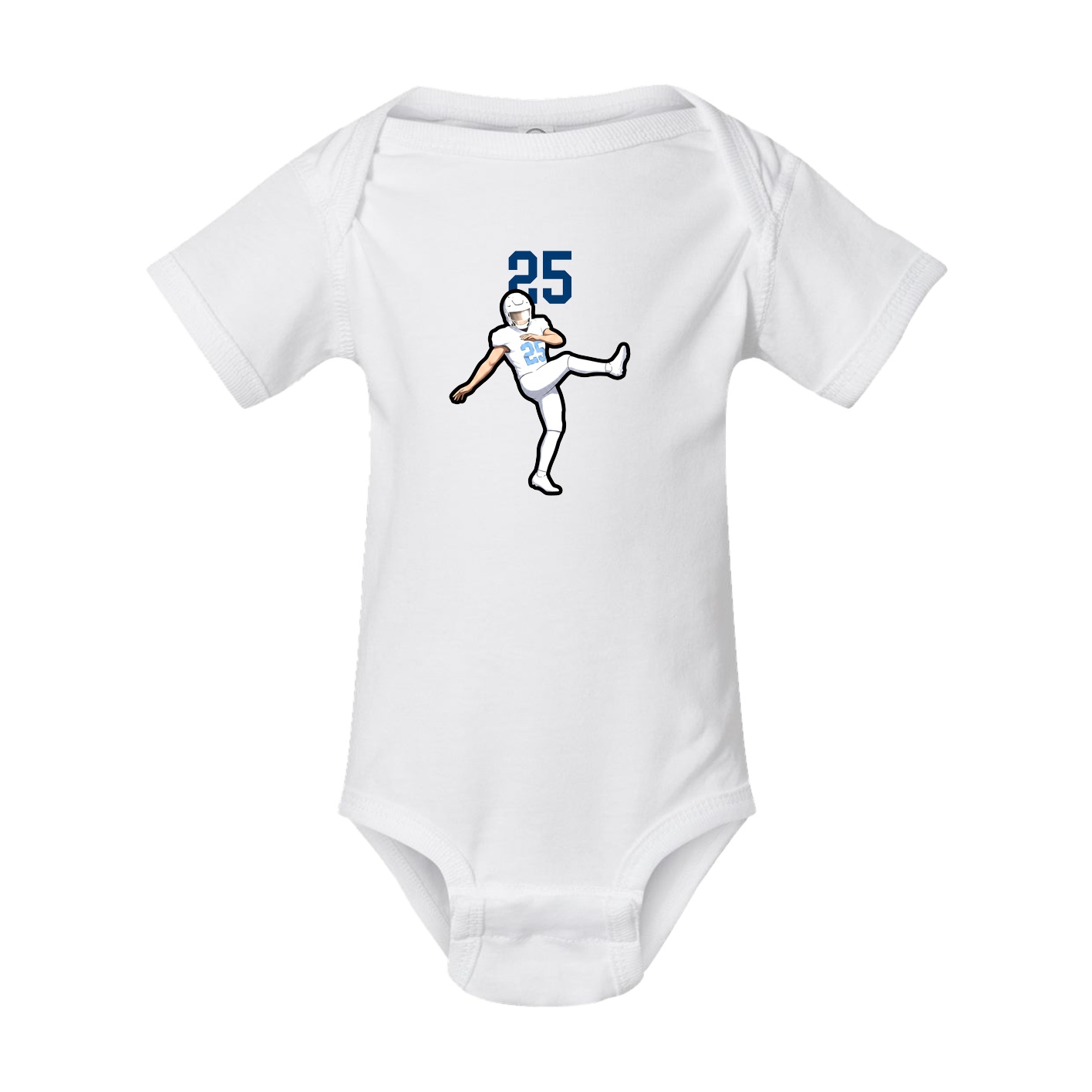 Baby Onesie — Number Top in White