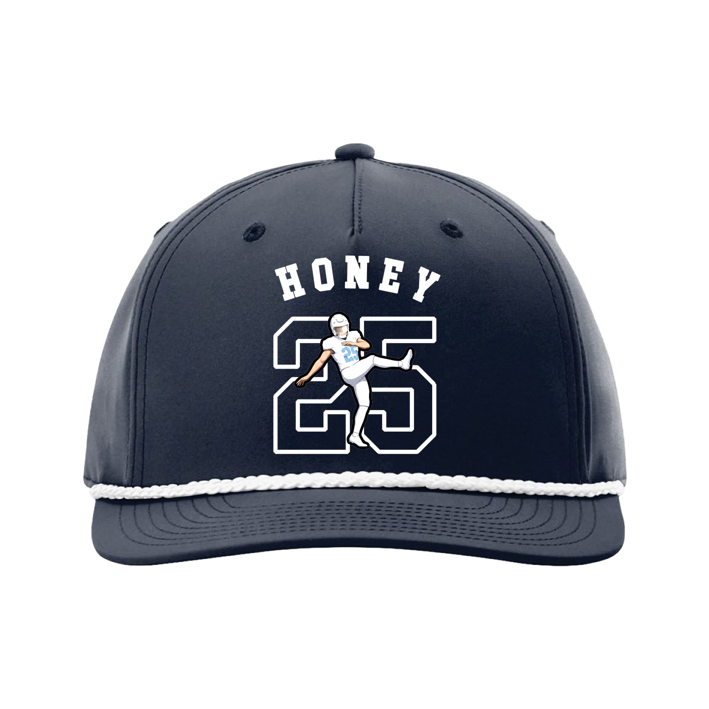 Five-Panel Classic Rope Cap — Shirsey Arch in Navy