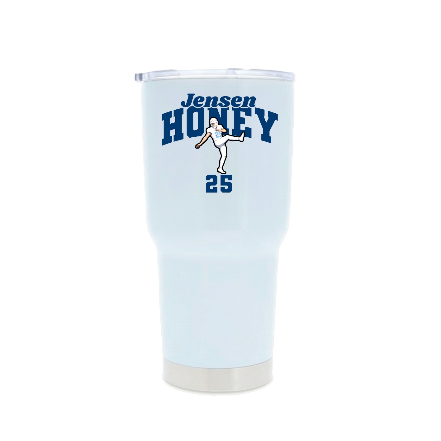 30oz Stainless Steel Tumbler — Signature Arch in White