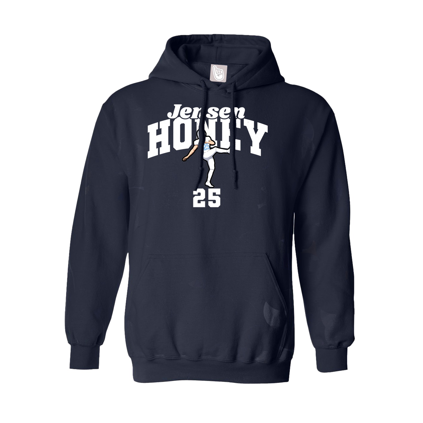 Youth Hoodie — Signature Arch in Navy