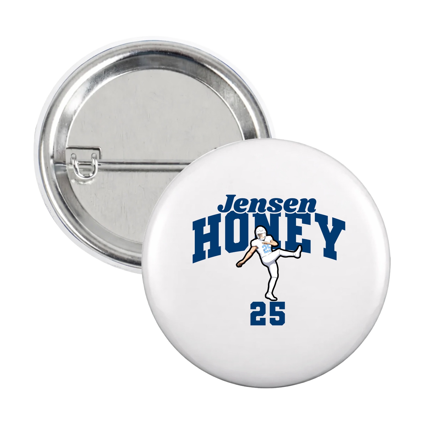 Game Day Button — Signature Arch in White