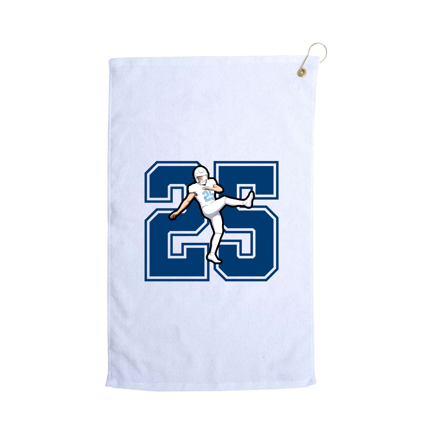 Golf Towel — Number in White