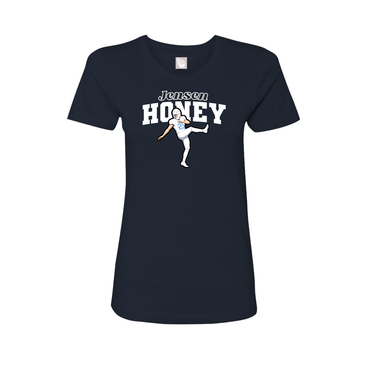 Womens Tee — Name Arch in Navy