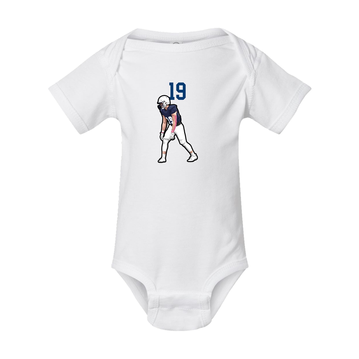 Baby Onesie — Number Top in White