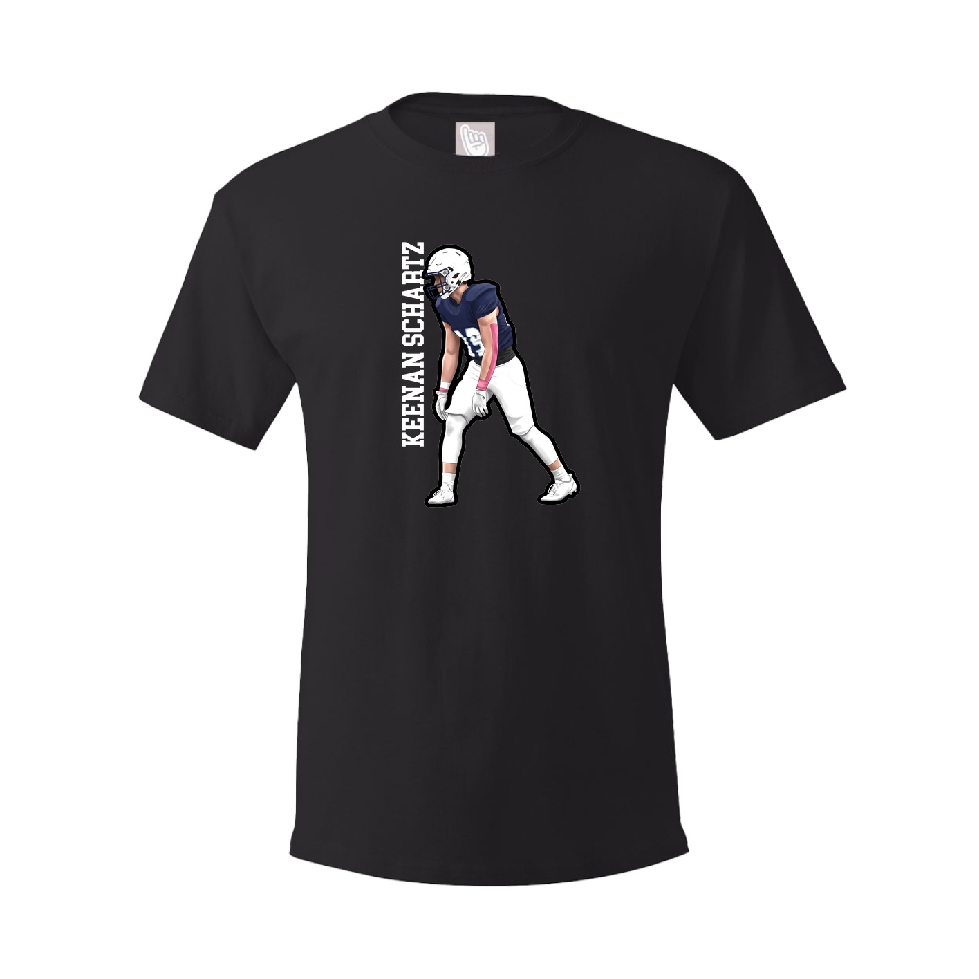 Tee — Name Vertical in Black