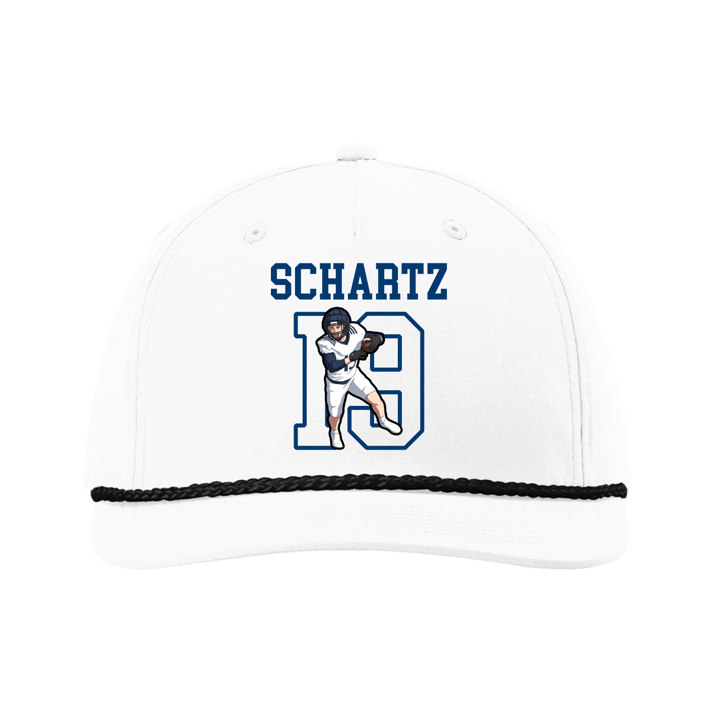 Five-Panel Classic Rope Cap — Shirsey in White