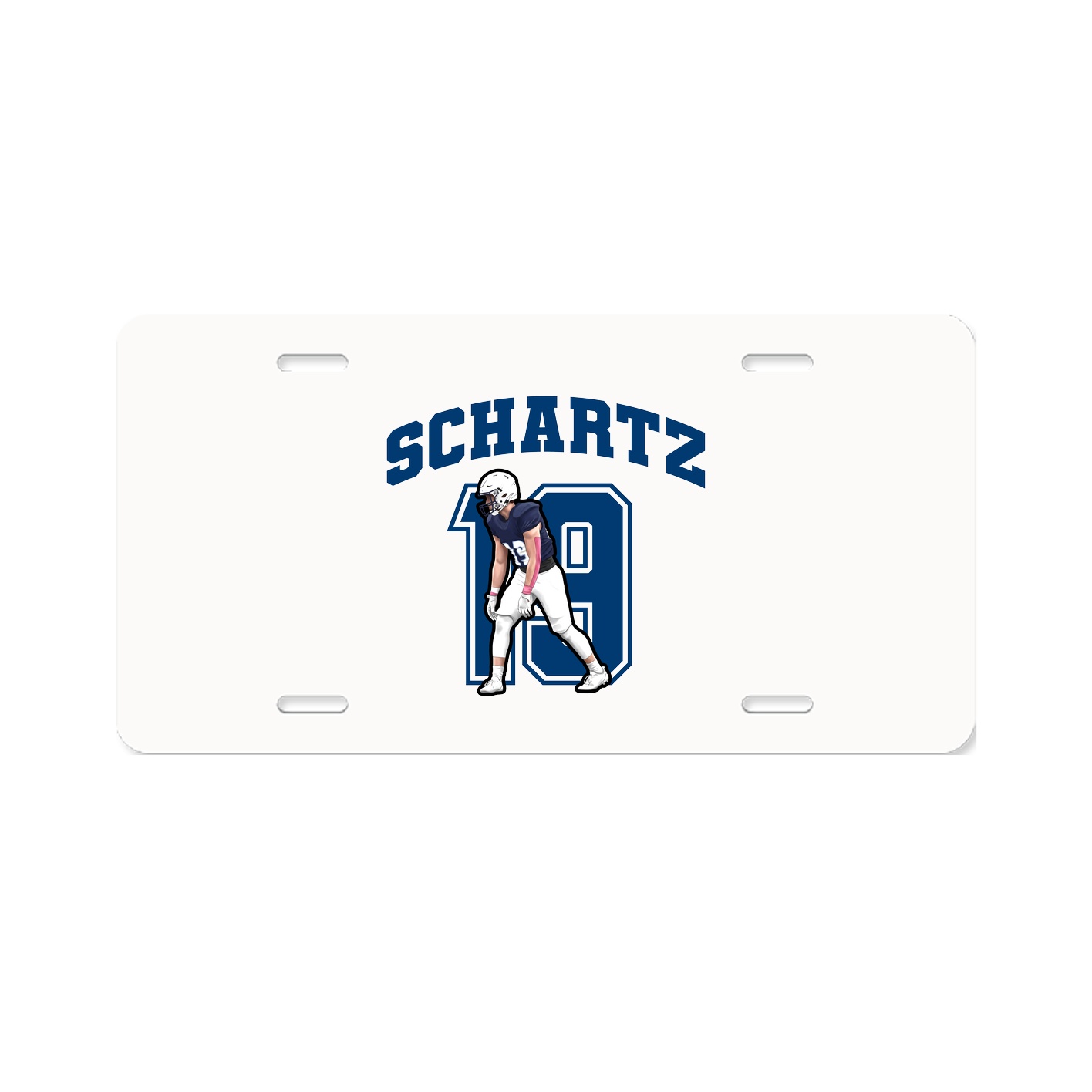 License Plate — Number in Classic