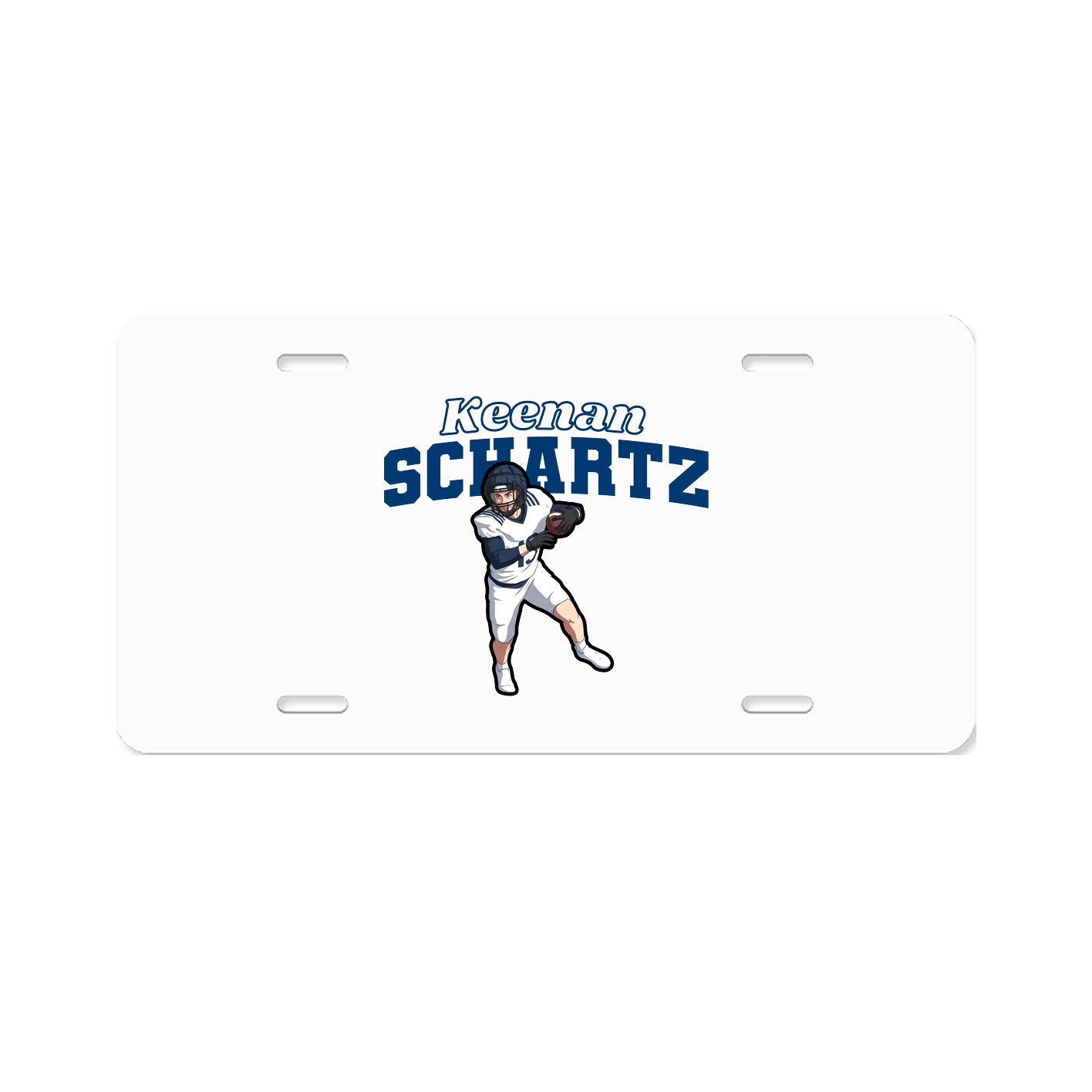 License Plate — Name Arch in Classic