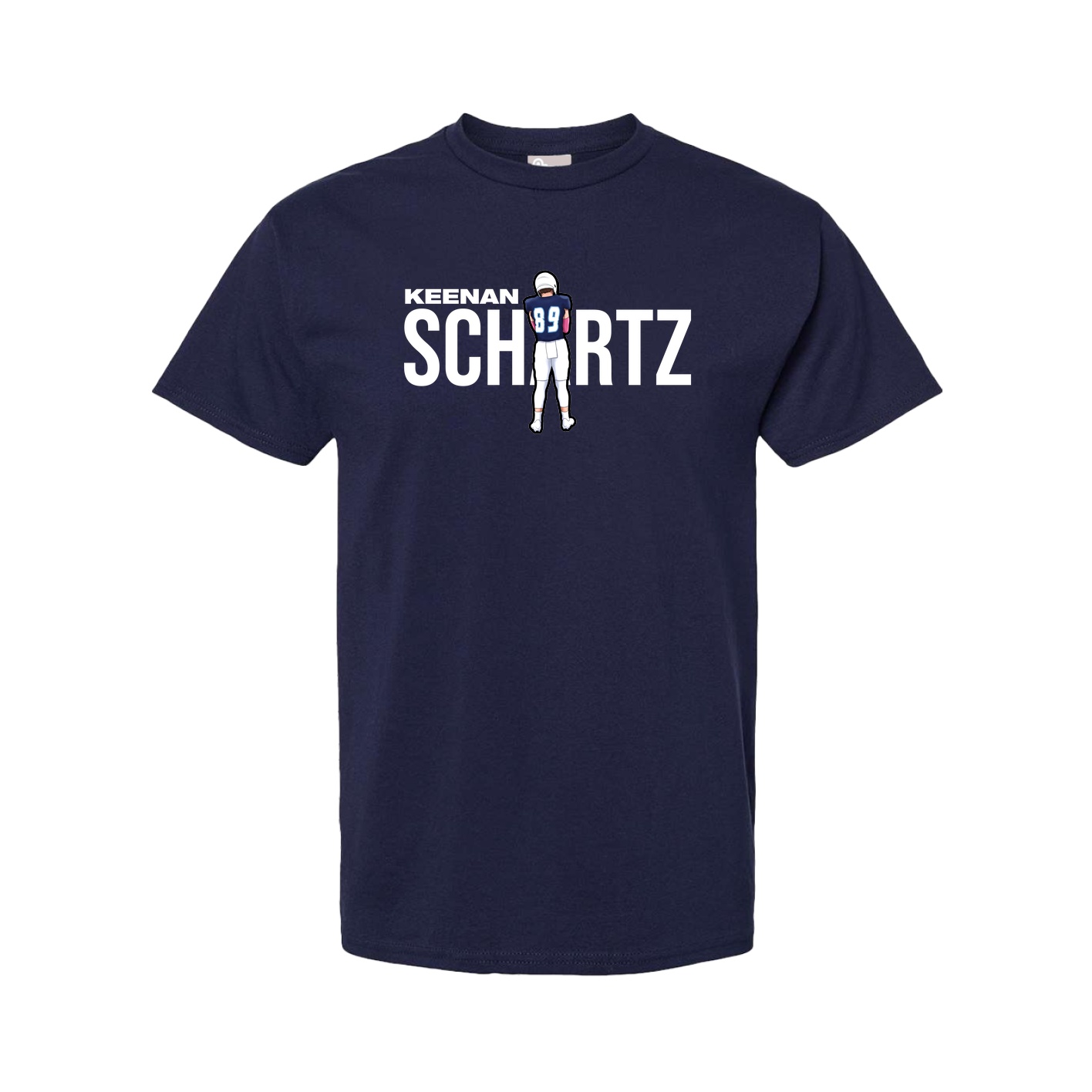 Youth Tee — Player Name in Navy