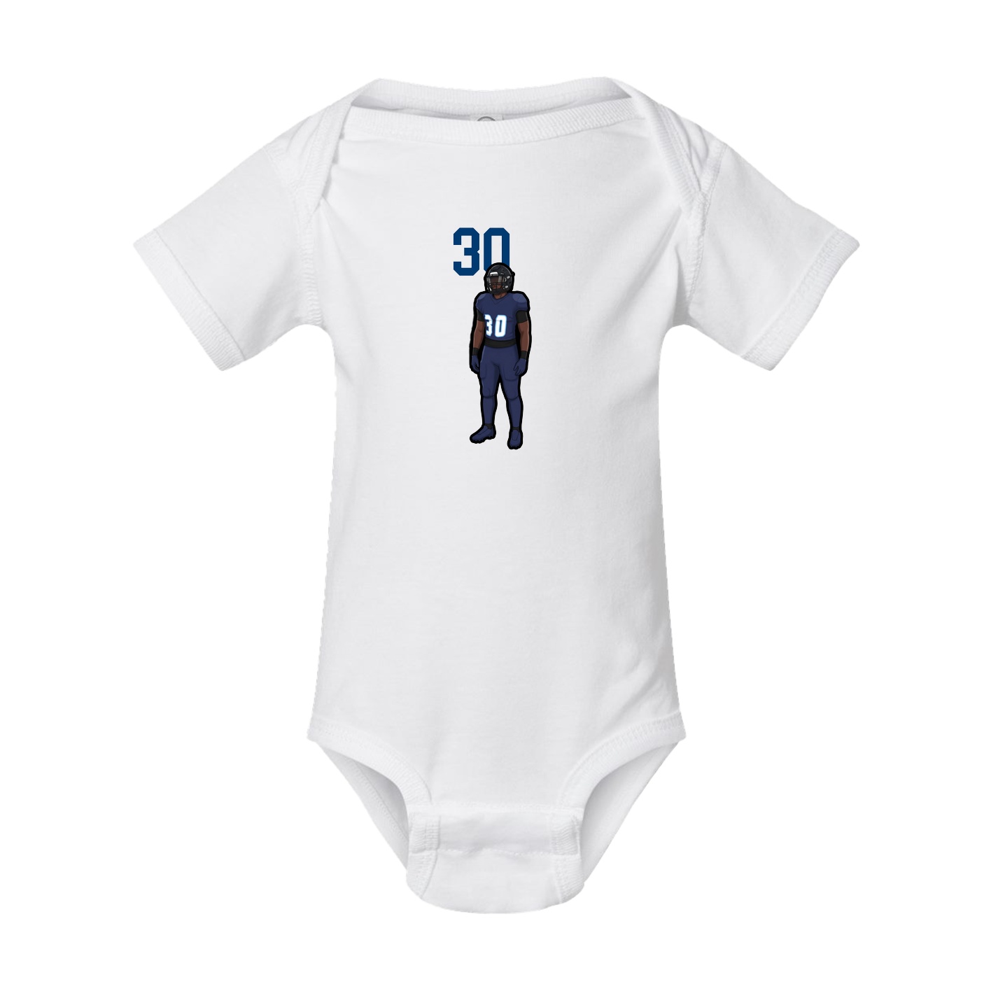 Baby Onesie — Number Top in White