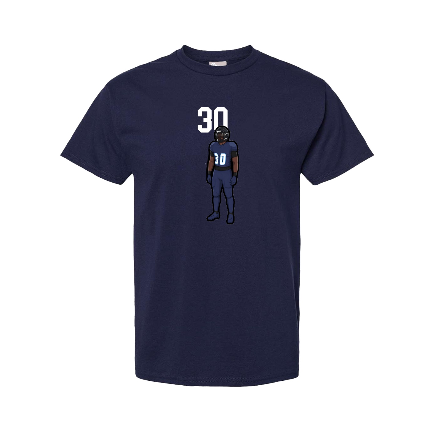 Youth Tee — Number Top in Navy