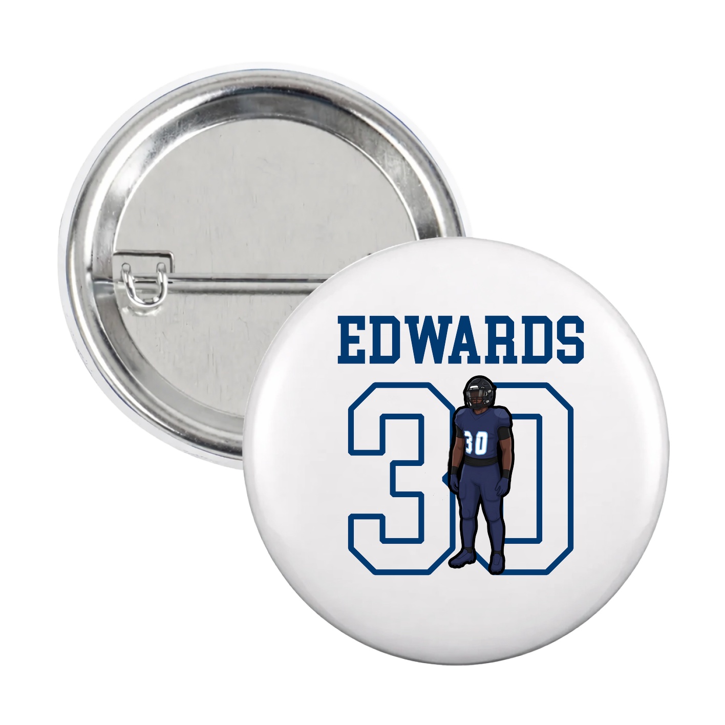 Game Day Button — Shirsey in White
