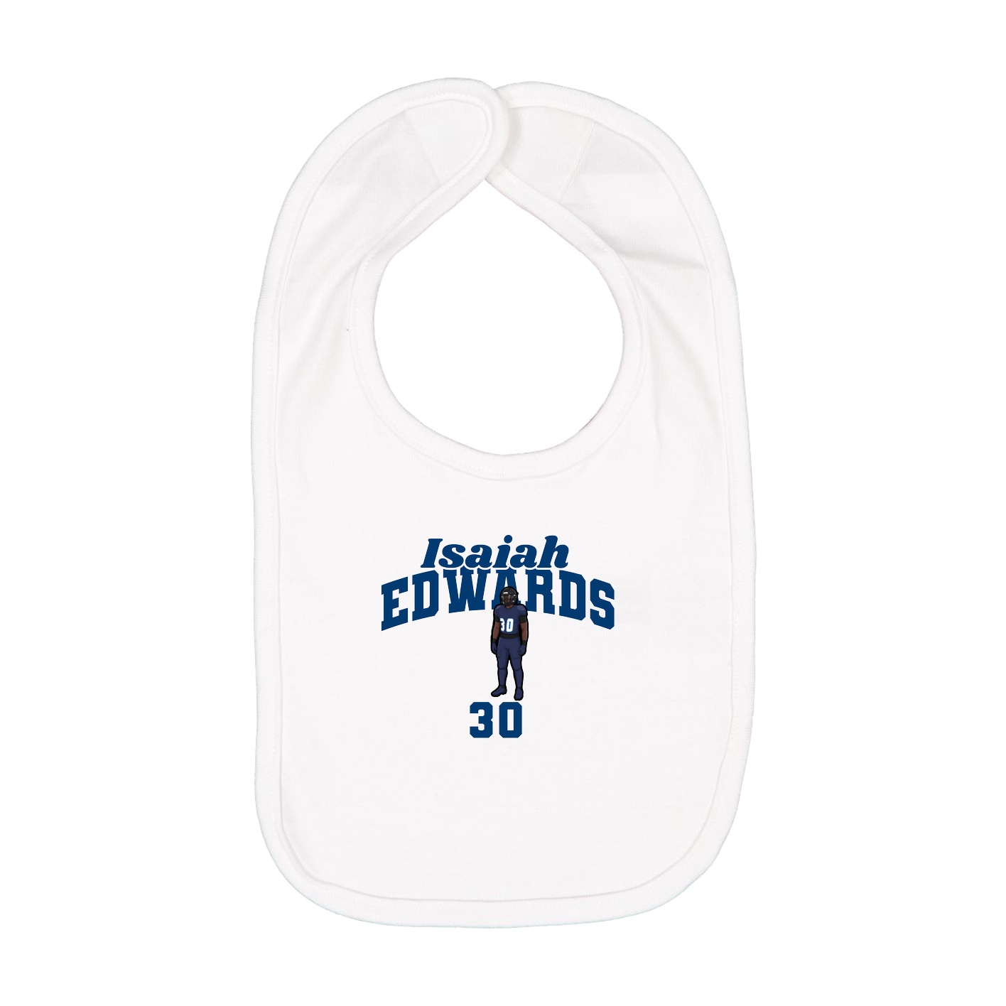 Infant Bib — Signature Arch in White