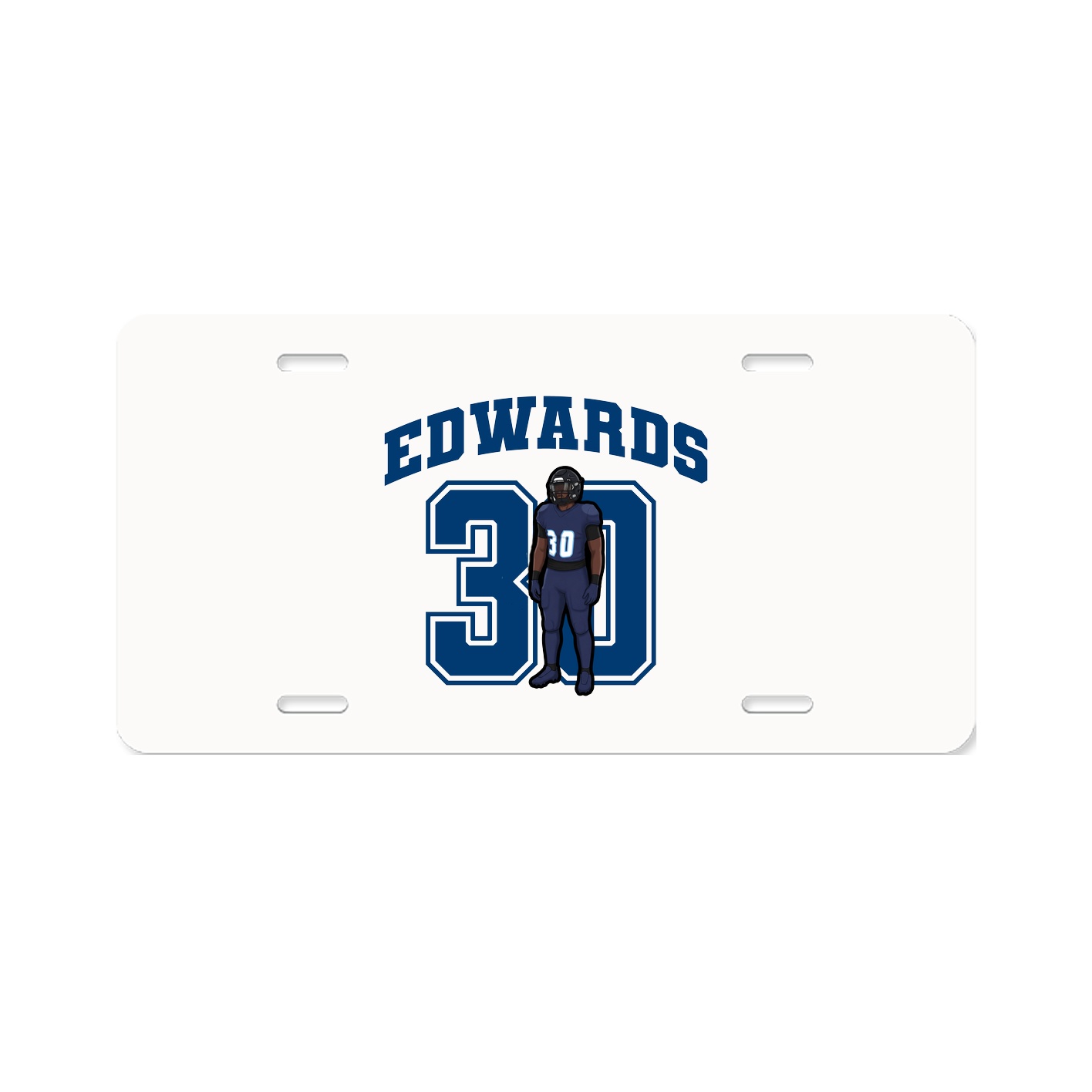 License Plate — Number in Classic