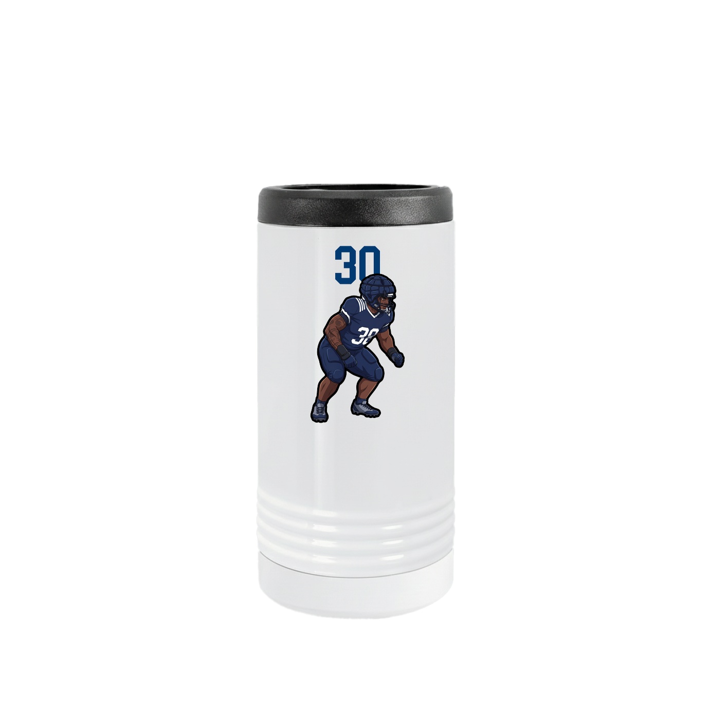 Slim Beverage Holder — Number Top in White