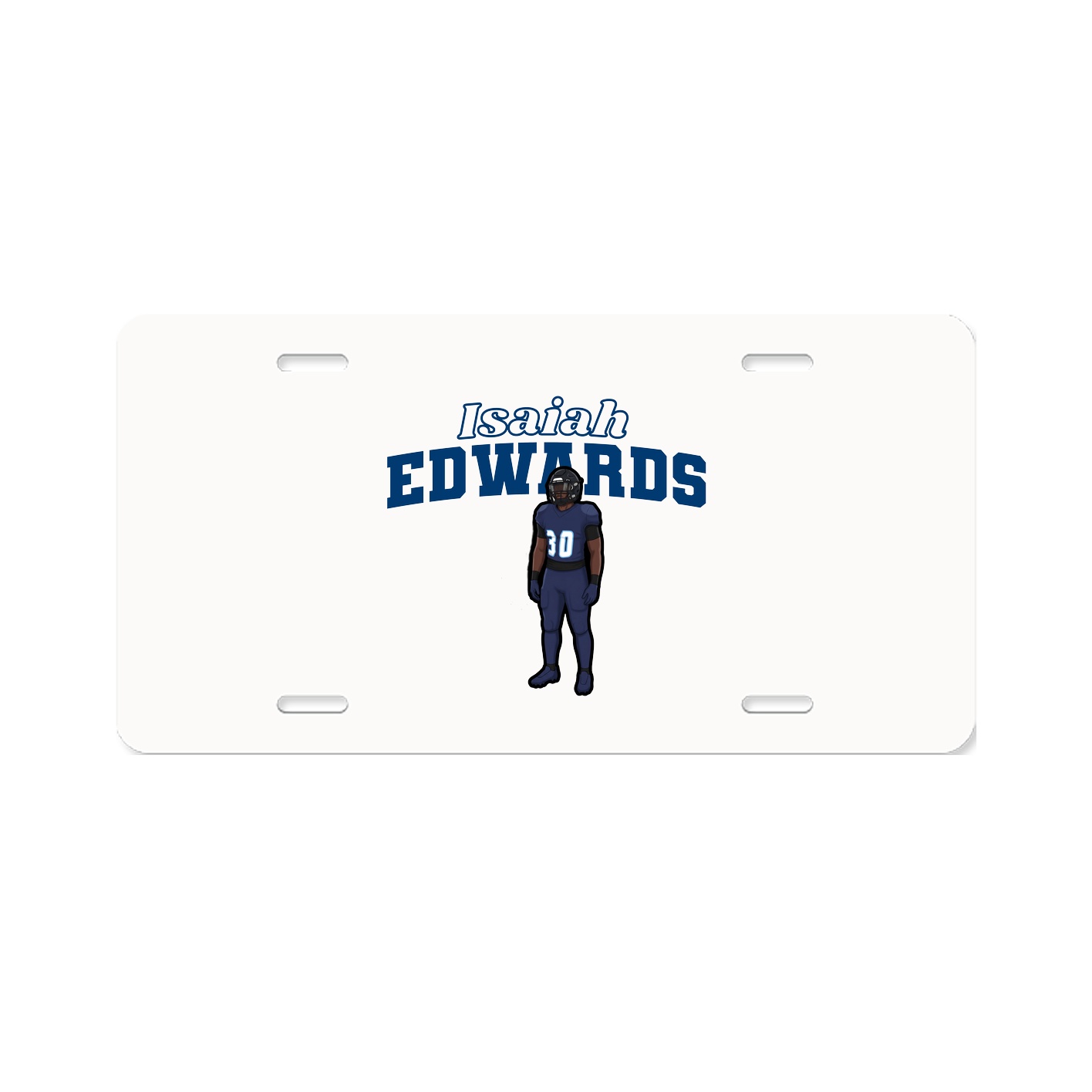 License Plate — Name Arch in Classic