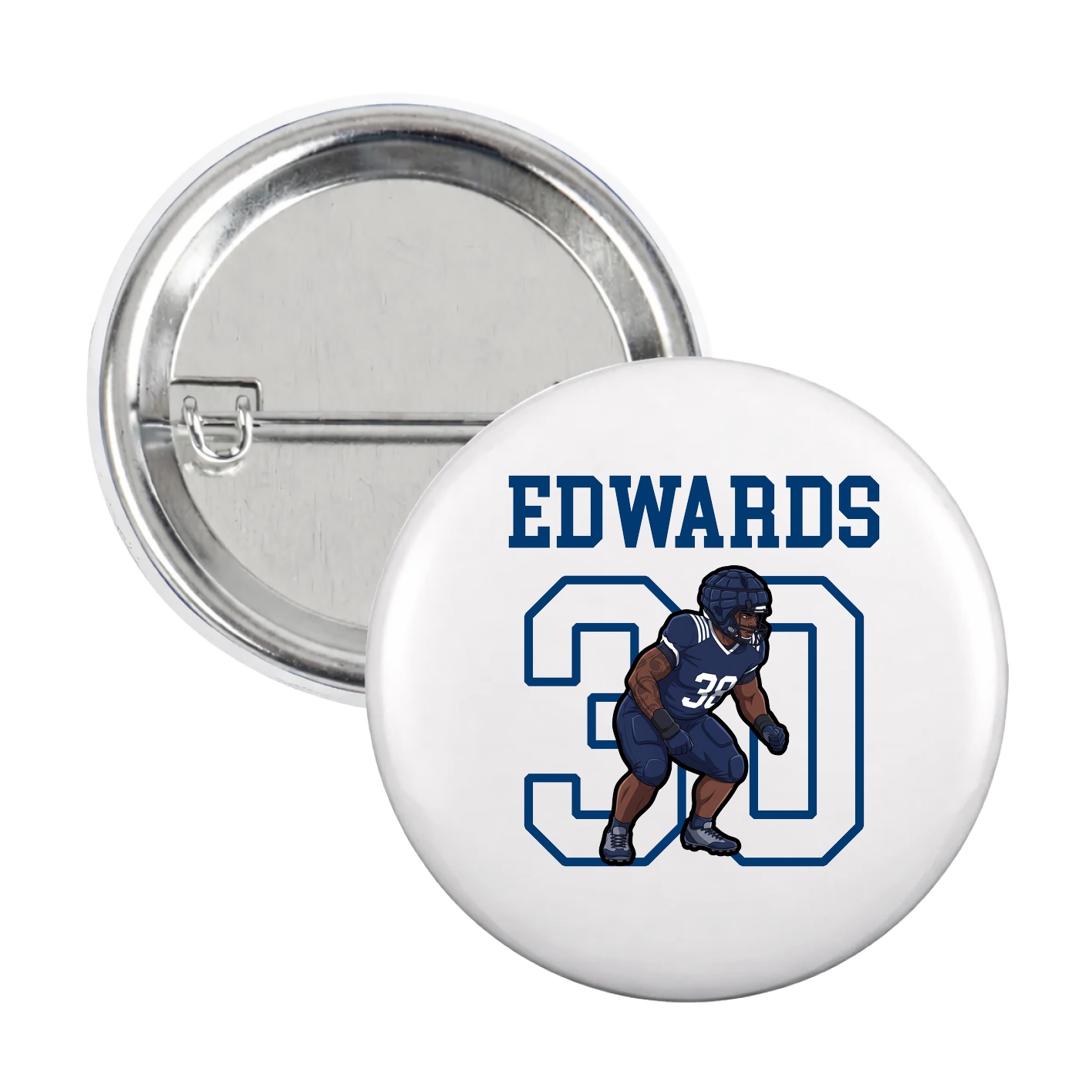 Game Day Button — Shirsey in White