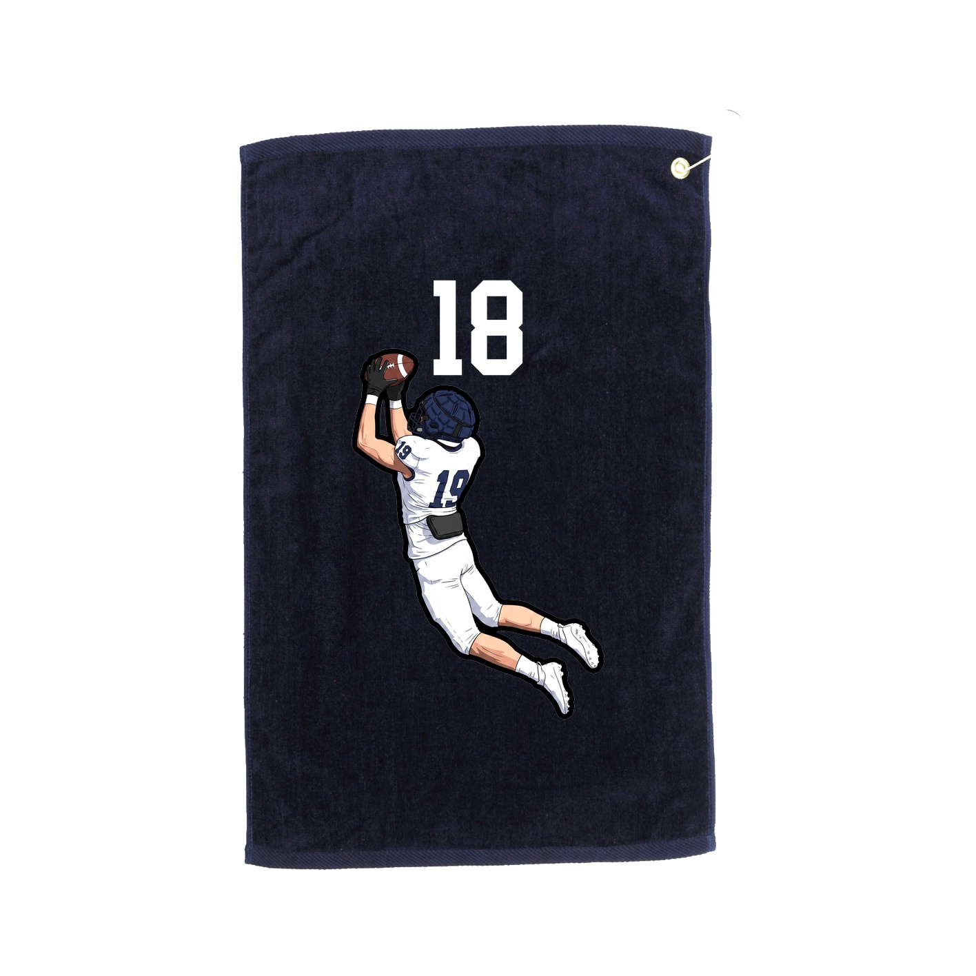 Golf Towel — Number Top in Navy