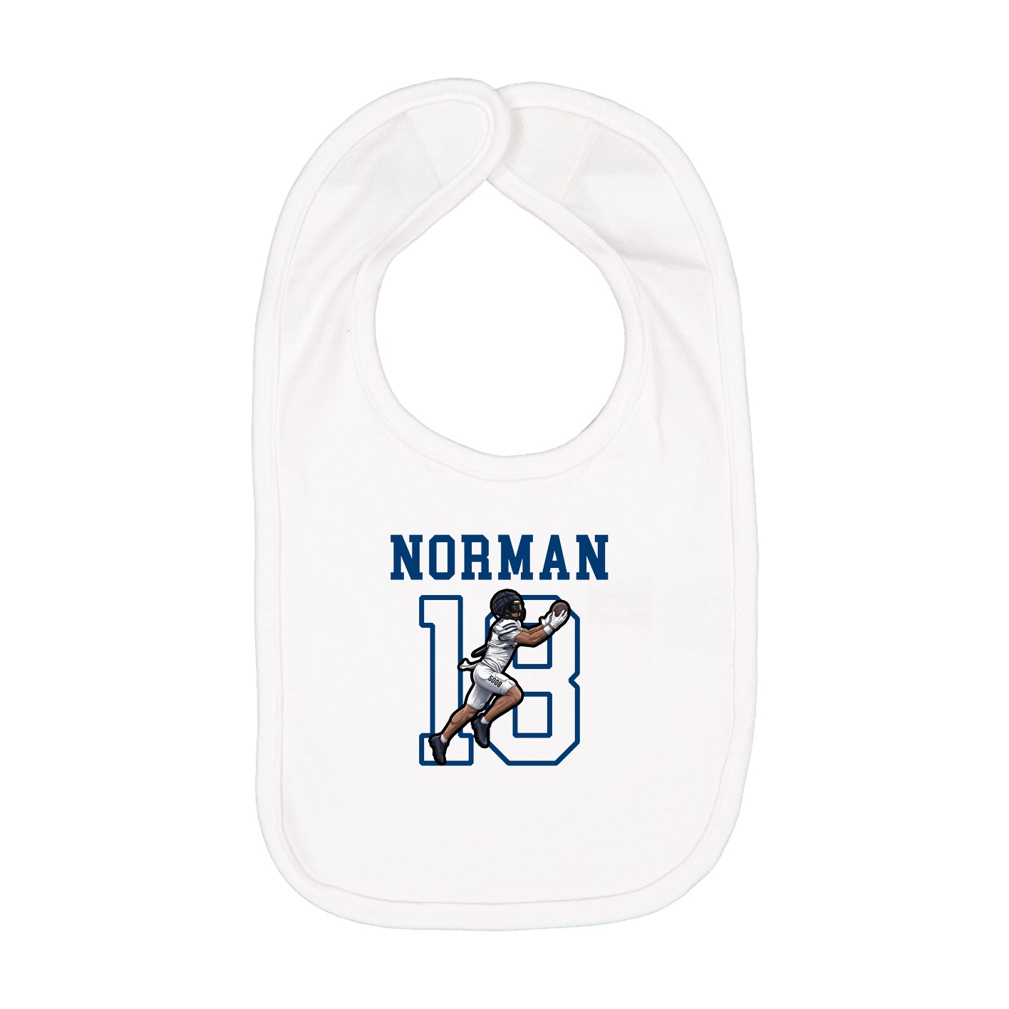 Infant Bib — Shirsey in White