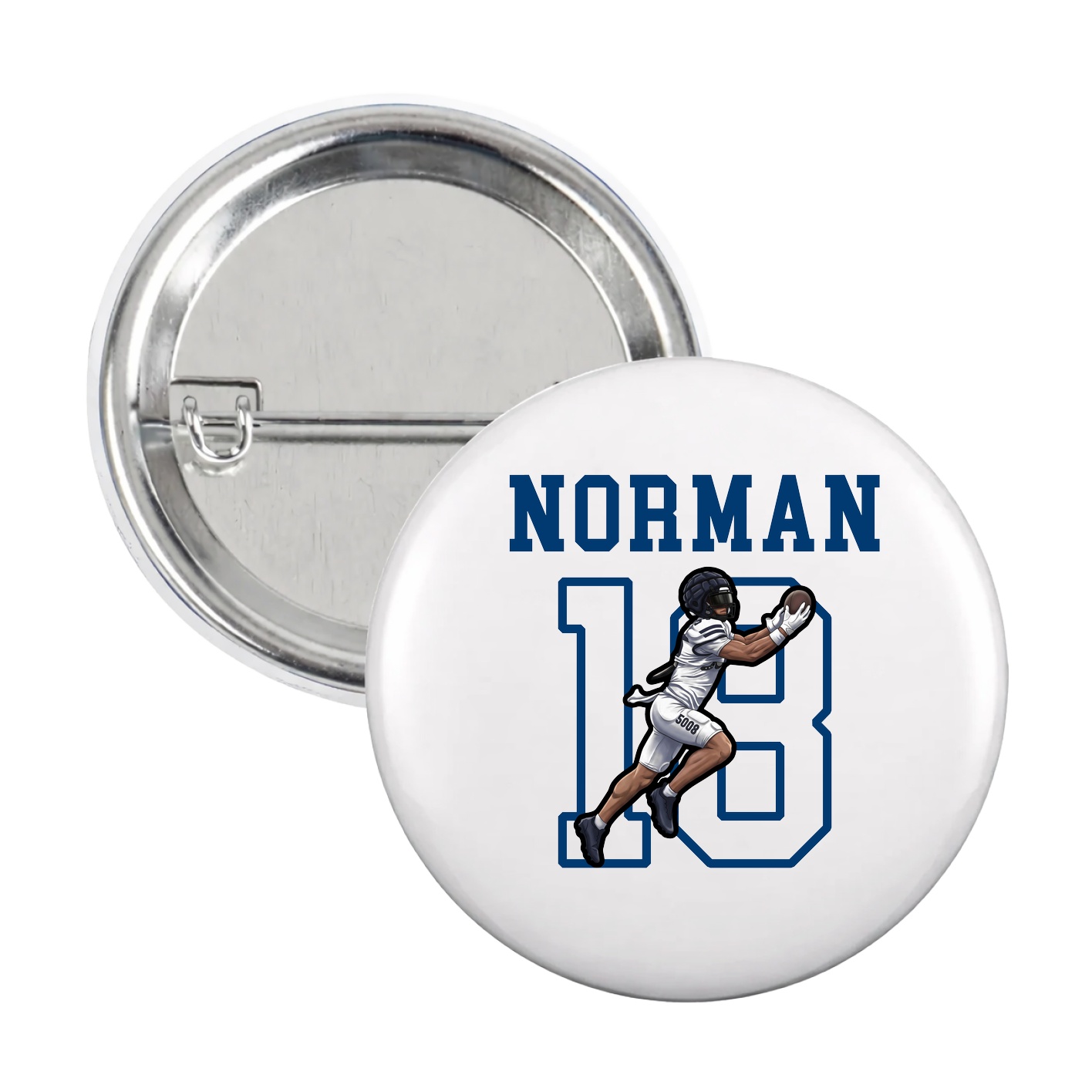 Game Day Button — Shirsey in White