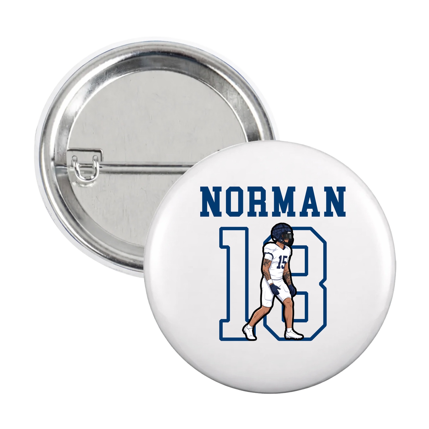 Game Day Button — Shirsey in White