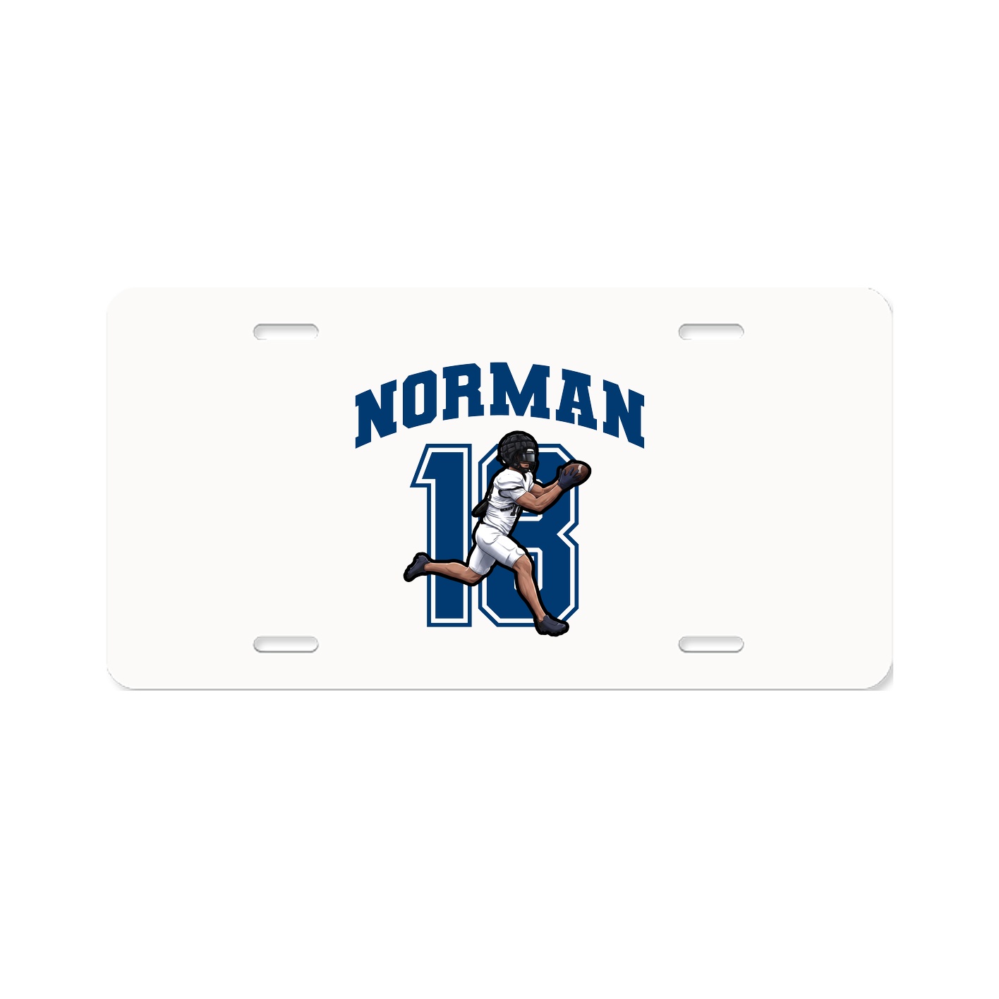 License Plate — Number in Classic