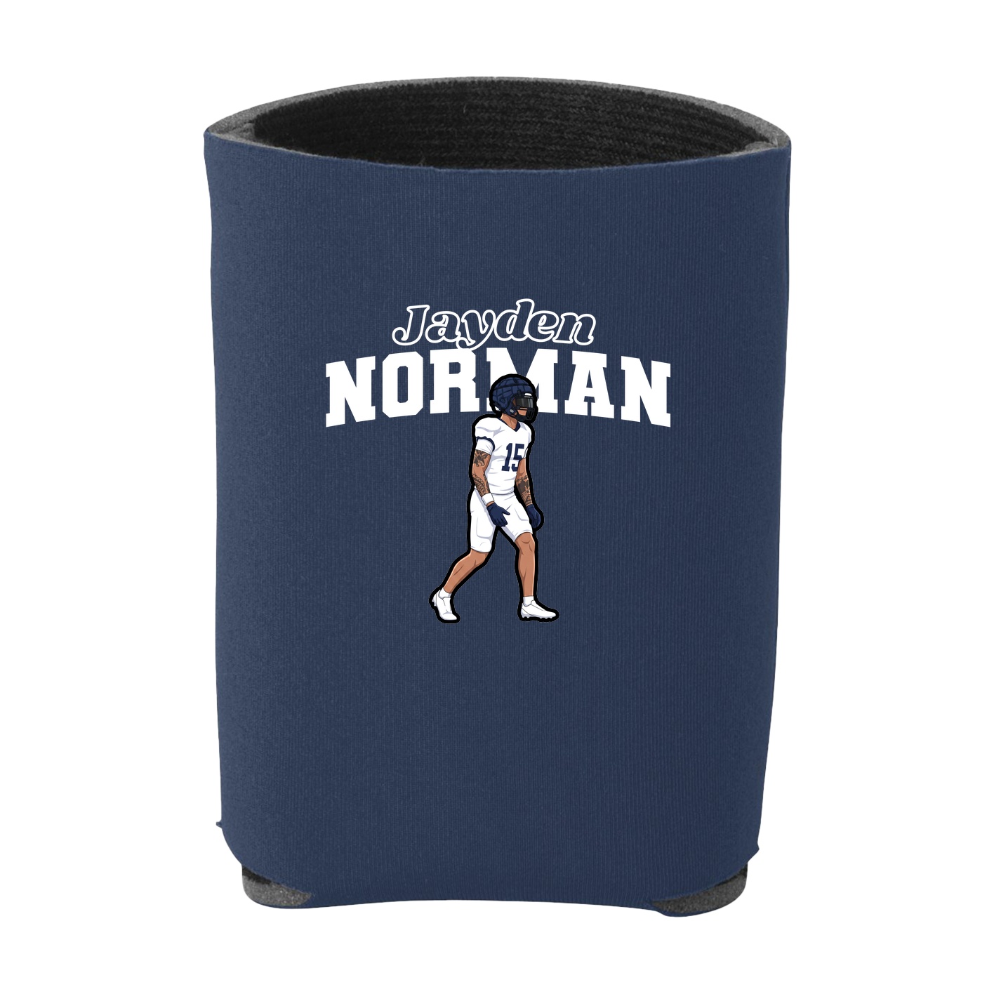 Can Holder — Name Arch in Navy