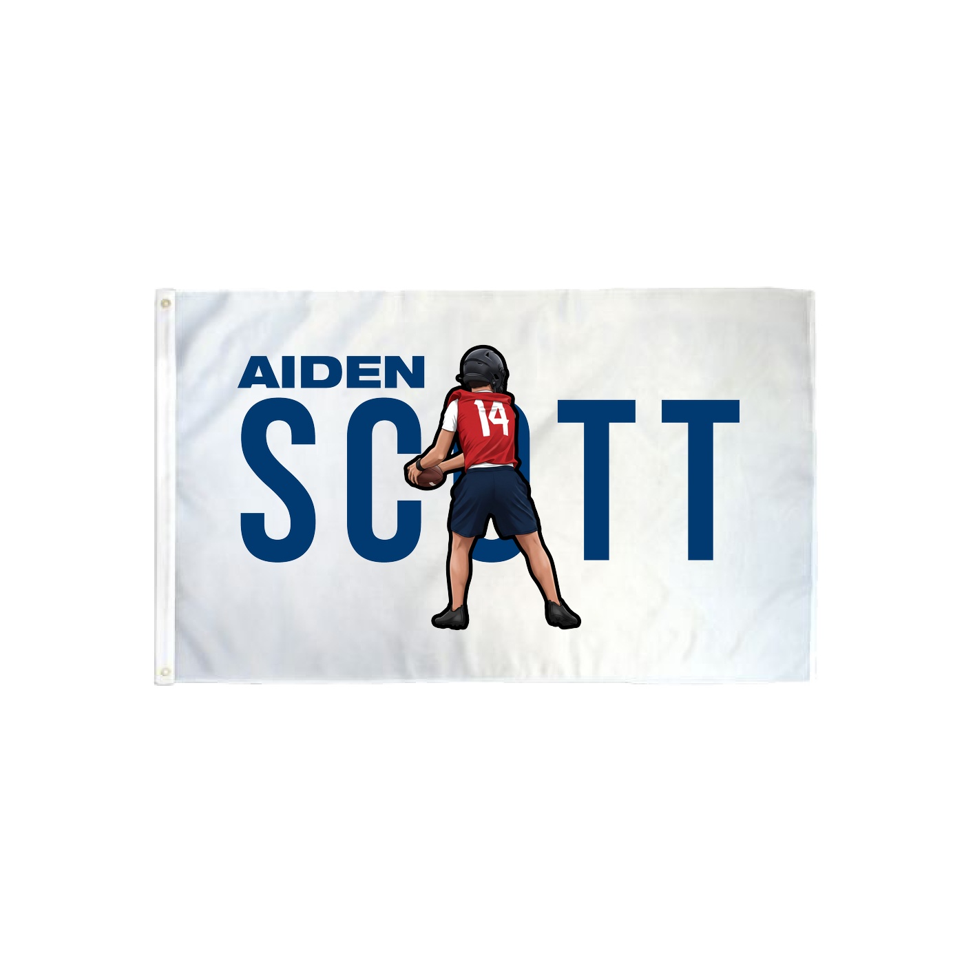3x5 Flag — Player Name in Classic