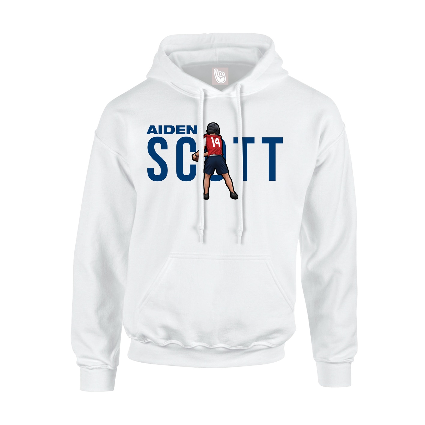 Hoodie — Player Name in White