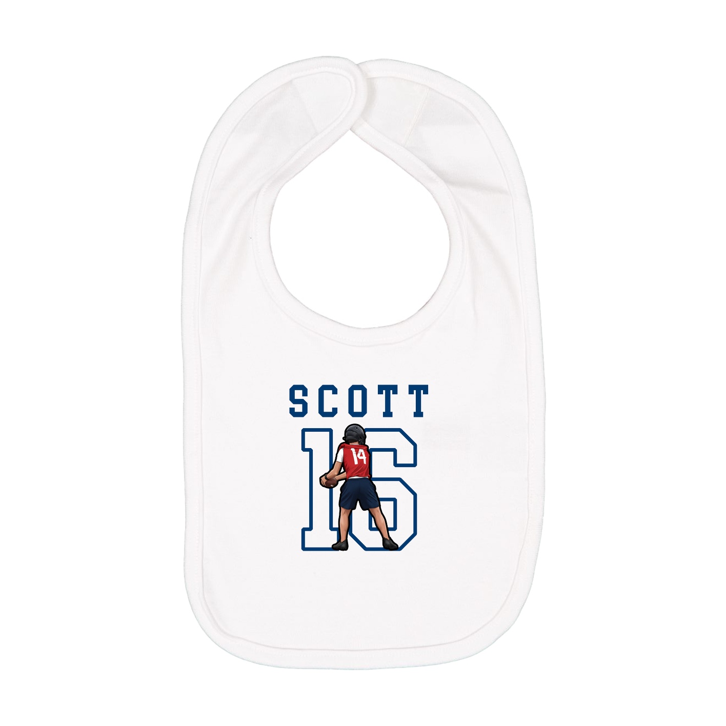 Infant Bib — Shirsey in White