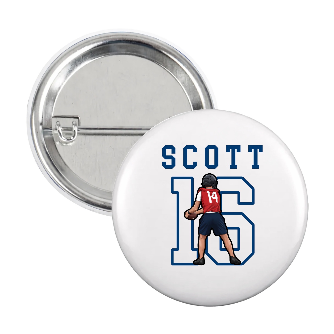 Game Day Button — Shirsey in White