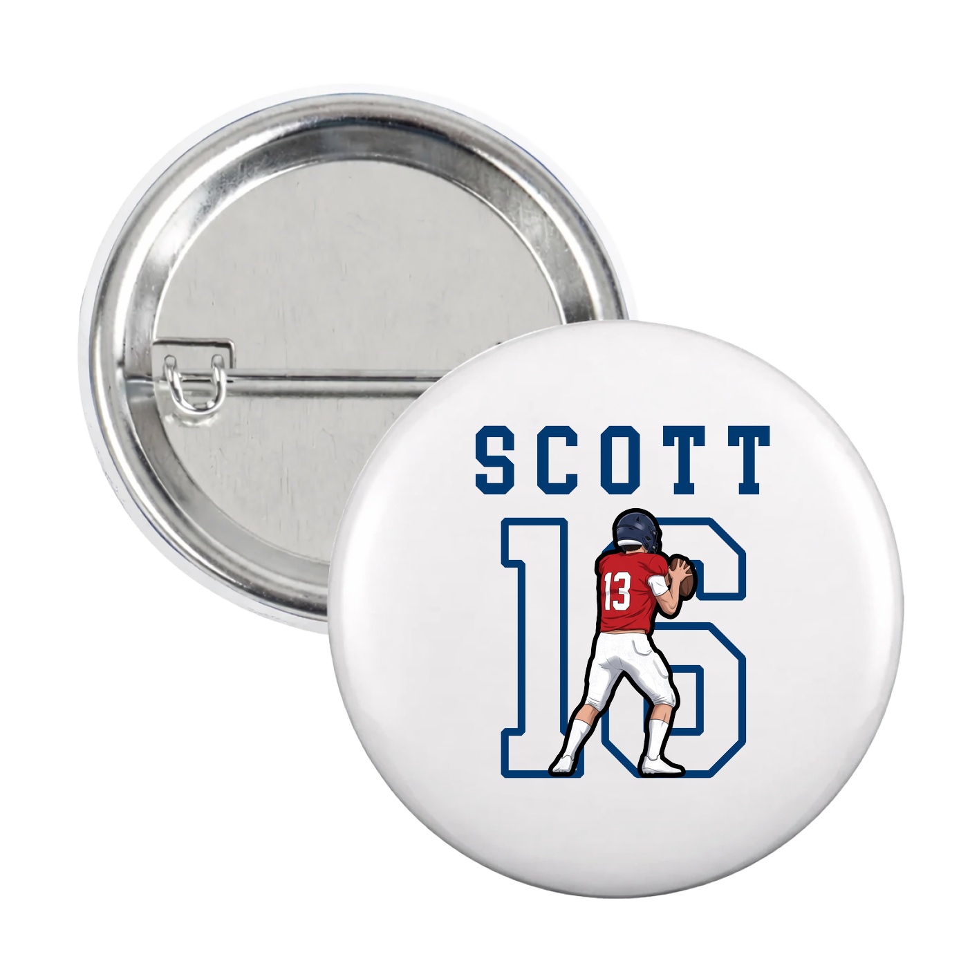 Game Day Button — Shirsey in White