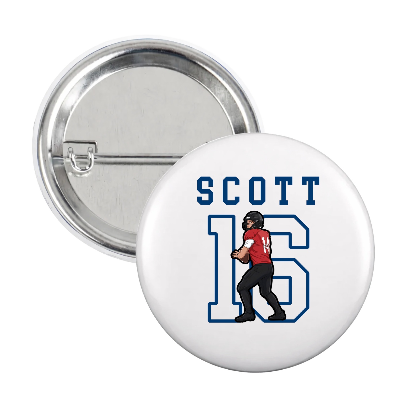 Game Day Button — Shirsey in White