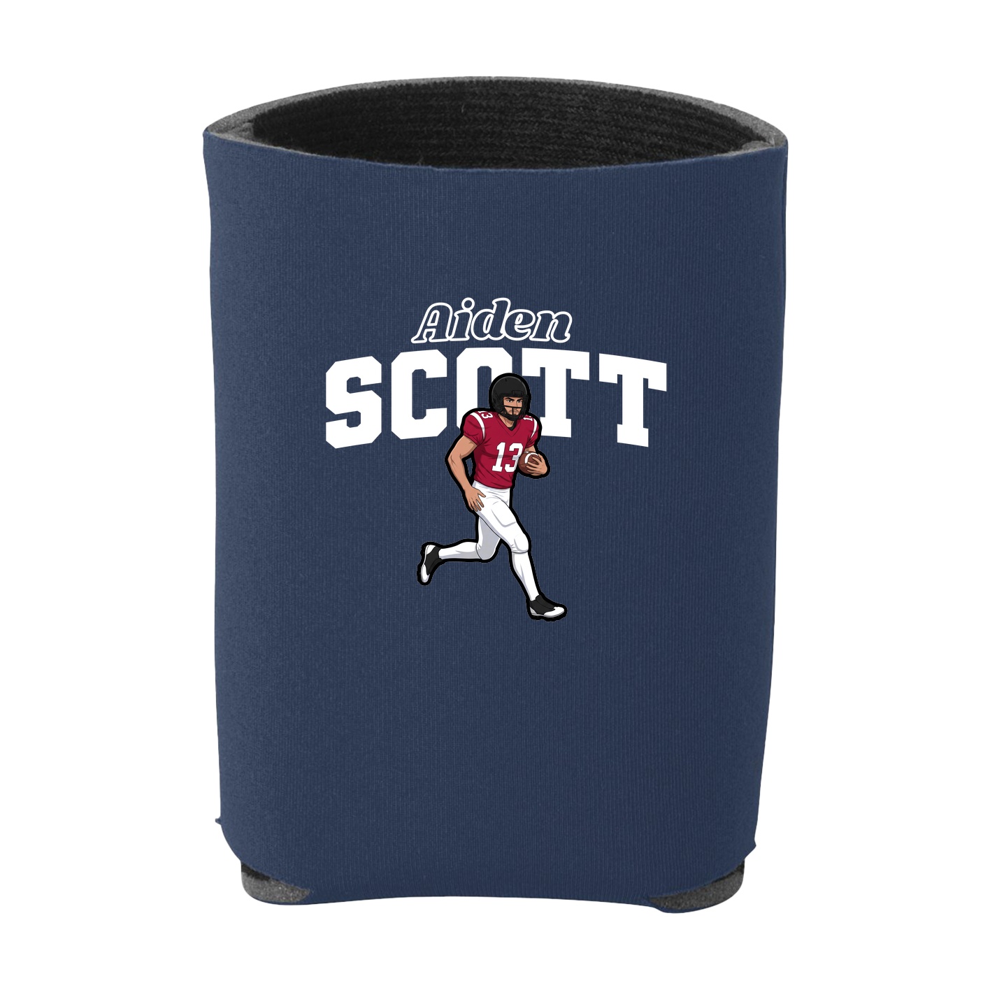 Can Holder — Name Arch in Navy